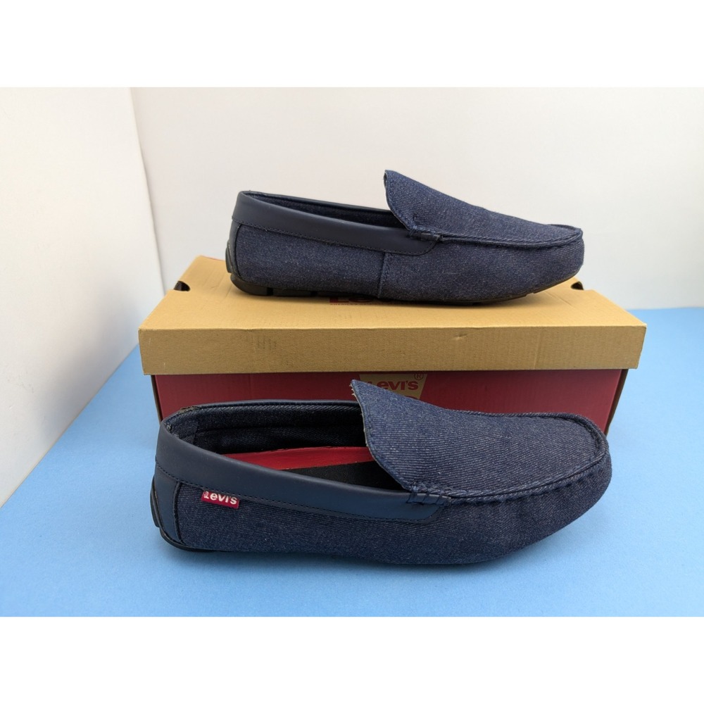 Levis Mens Royce Denim Navy Shoes Size 9.5 Comfort Boater Shoes
